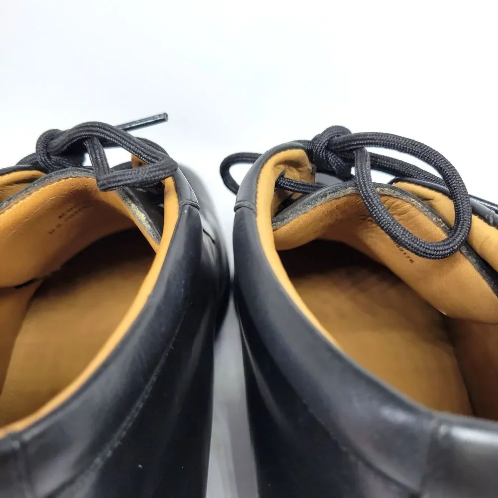 Cole Haan Mens Size 8 Black Leather Waterproof  Moc Toe Nikeair Ankle Boots